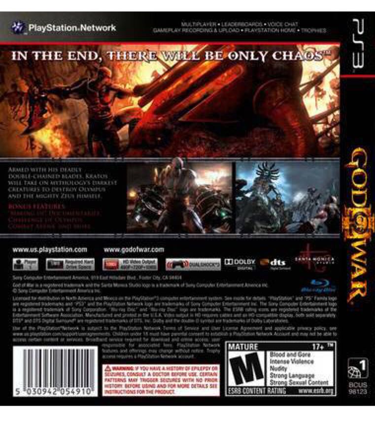 God Of War - Sony PlayStation 3 (PS3) video game collectible - Main Image 2