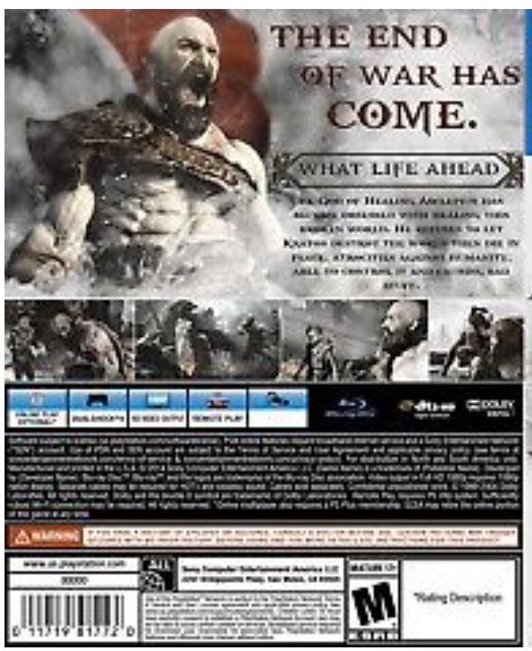 God Of War - Sony PlayStation 4 (PS4) (Sony Interactive Entertainment) video game collectible - Main Image 2
