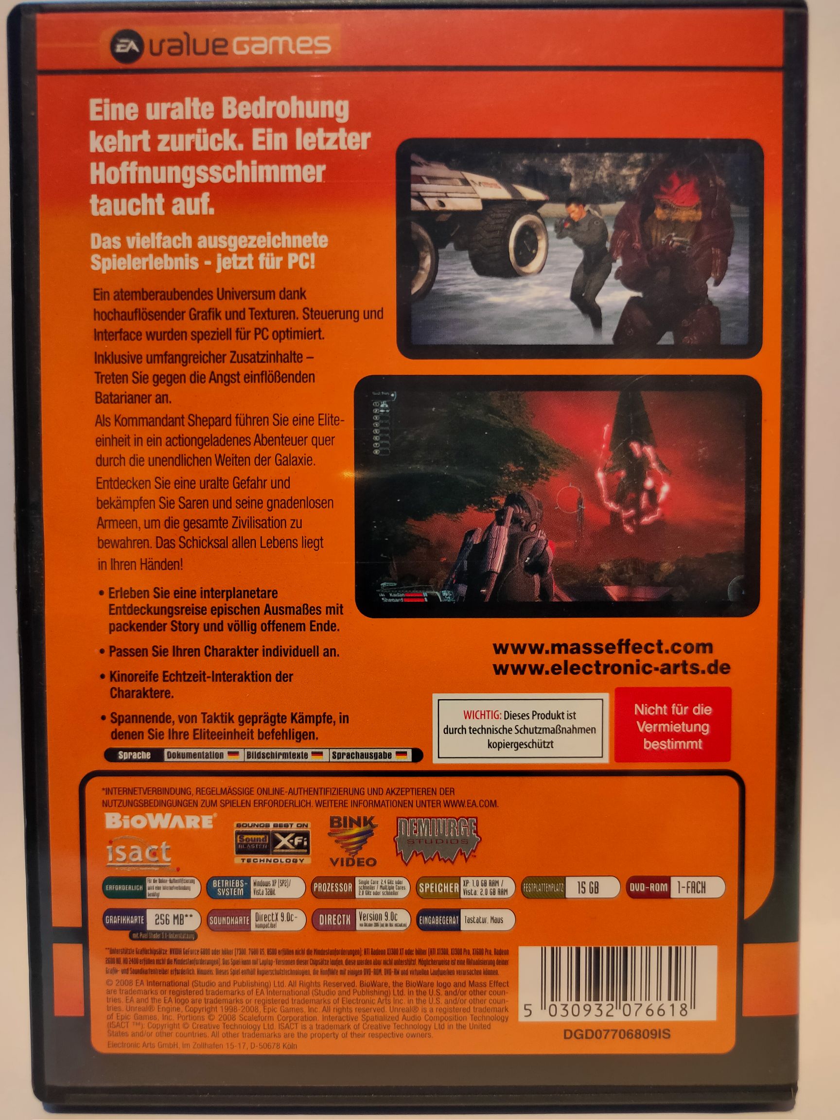 Mass Effect - PC video game collectible [Barcode 5030932076618] - Main Image 2
