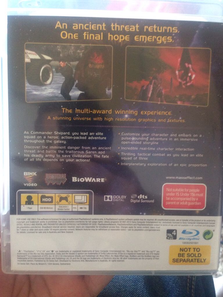 Mass Effect - Sony PlayStation 3 (PS3) video game collectible - Main Image 2