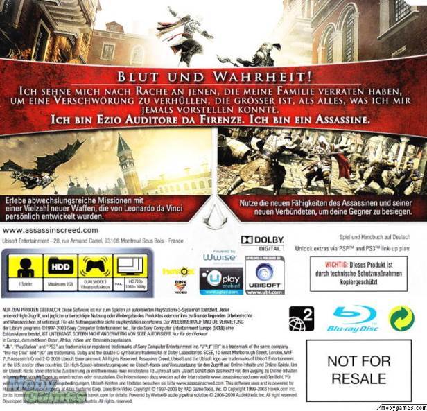 Assassin’s Creed II - Sony PlayStation 3 (PS3) (Ubisoft - 1) video game collectible [Barcode 3307211666528] - Main Image 2