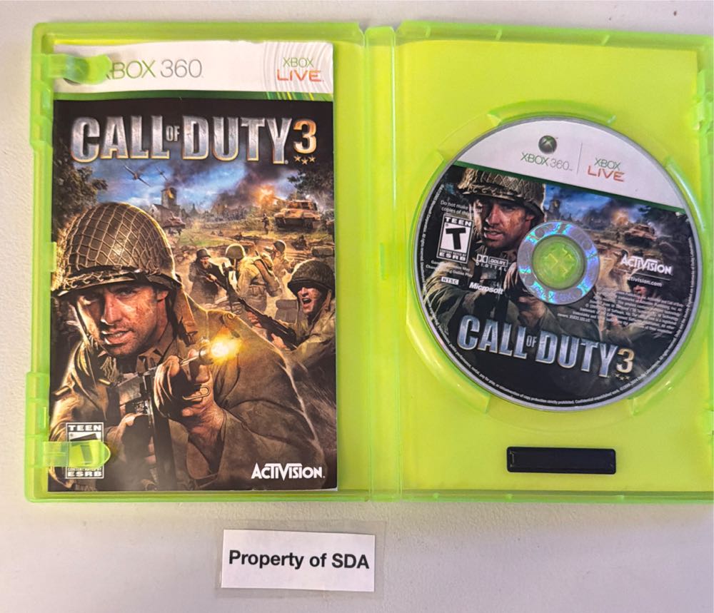 Call Of Duty 3 - Microsoft Xbox 360 (Activision - 16) video game collectible [Barcode 047875817838] - Main Image 3