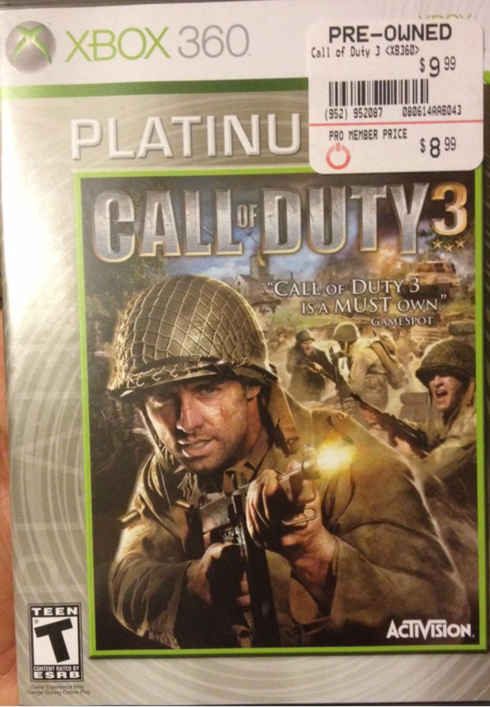 Call Of Duty 3 - Microsoft Xbox 360 video game collectible - Main Image 1