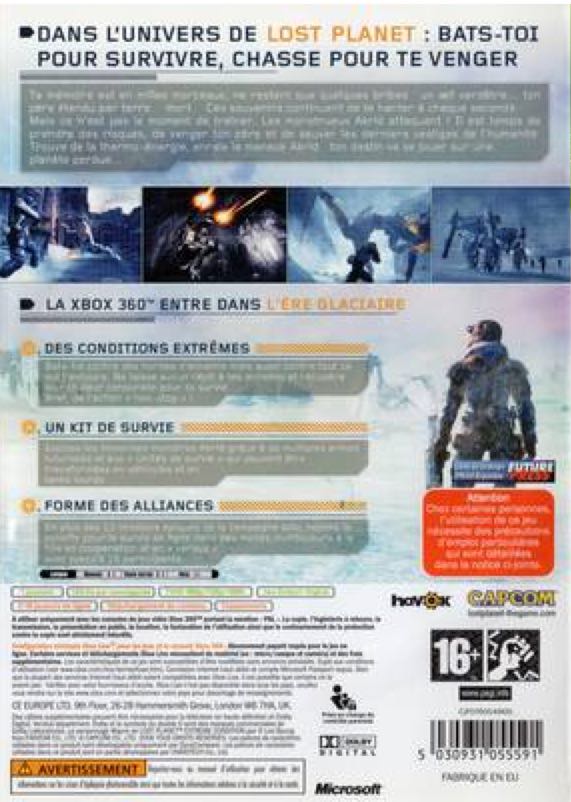 Lost Planet - Microsoft Xbox 360 (Capcom - 1-16) video game collectible [Barcode 5030931055591] - Main Image 2