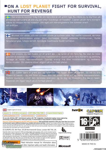 Lost Planet: Extreme Condition - Microsoft Xbox 360 (Capcom - 1) video game collectible [Barcode 5030935055597] - Main Image 2