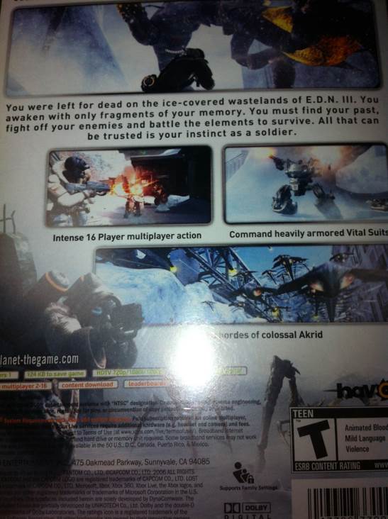 Lost Planet - Microsoft Xbox 360 video game collectible - Main Image 2