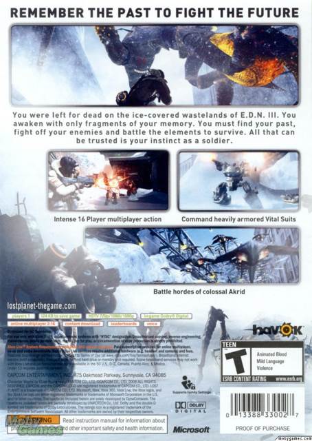 Lost Planet - Microsoft Xbox 360 video game collectible - Main Image 2