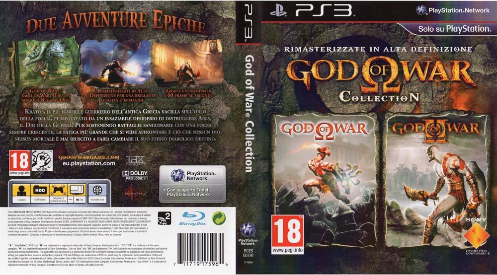 God of War Collection - Sony PlayStation 3 (PS3) (Sony Computer Entertainment - 1) video game collectible [Barcode 19992280] - Main Image 3