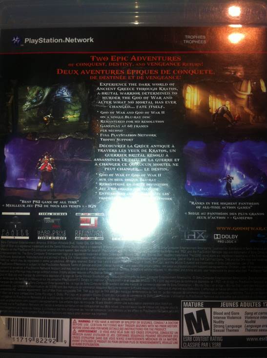 God of War Collection - Sony PlayStation 3 (PS3) video game collectible - Main Image 2
