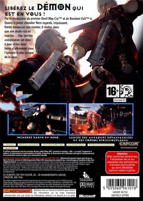Devil May Cry 4 - Microsoft Xbox 360 (Capcom - 1) video game collectible [Barcode 013388990559] - Main Image 2