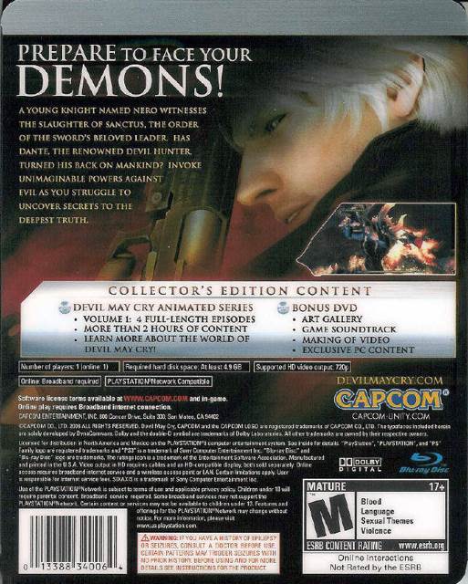 Devil May Cry 4 - Sony PlayStation 3 (PS3) video game collectible [Barcode 030200002122] - Main Image 2