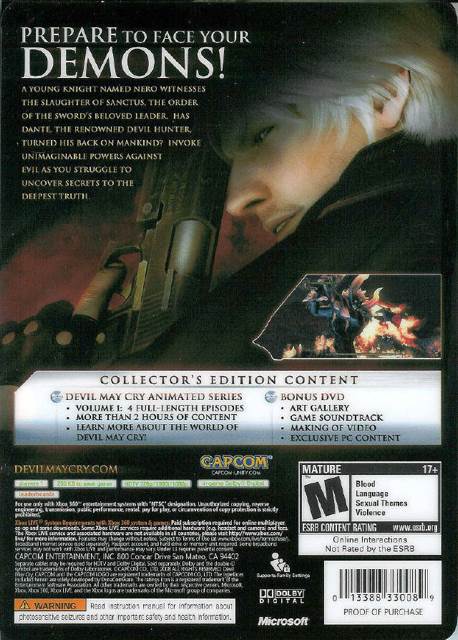 Devil May Cry 4 - Microsoft Xbox 360 (Capcom - 1) video game collectible [Barcode 5055060961056] - Main Image 2