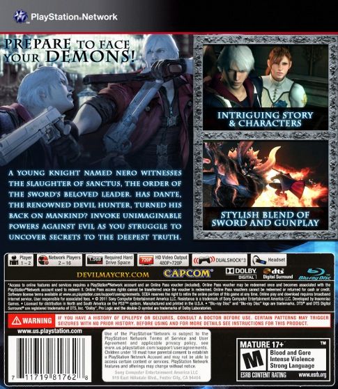 Devil May Cry 4 - Sony PlayStation 3 (PS3) (Capcom - 1) video game collectible - Main Image 2
