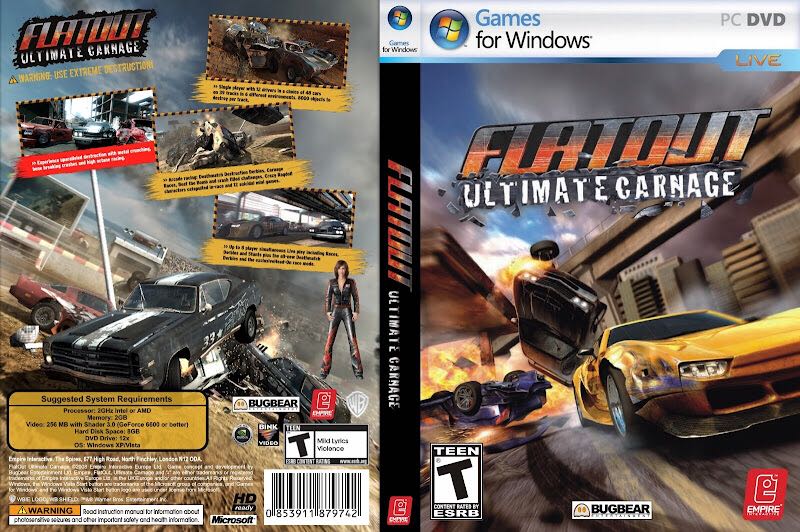 Flatout Ultimate Carnage - Microsoft Xbox 360 (Empire Interactive - 1) video game collectible [Barcode 5017783025354] - Main Image 2