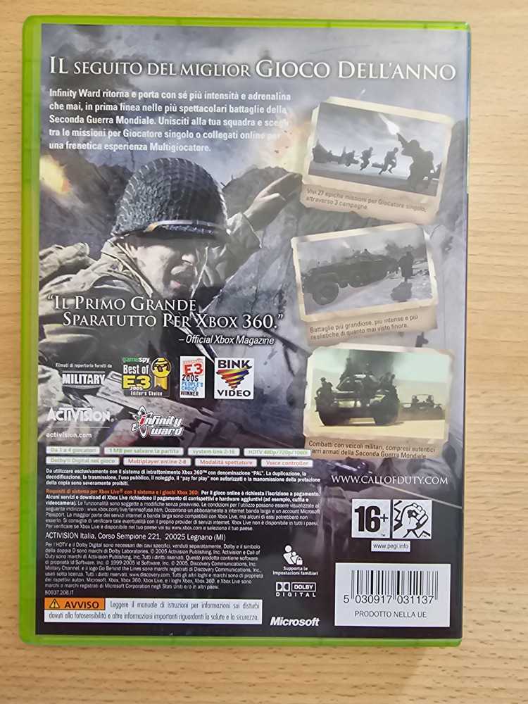 CALL OF DUTY 2 - Microsoft Xbox 360 (Activision - 4) video game collectible [Barcode 5030917031137] - Main Image 3