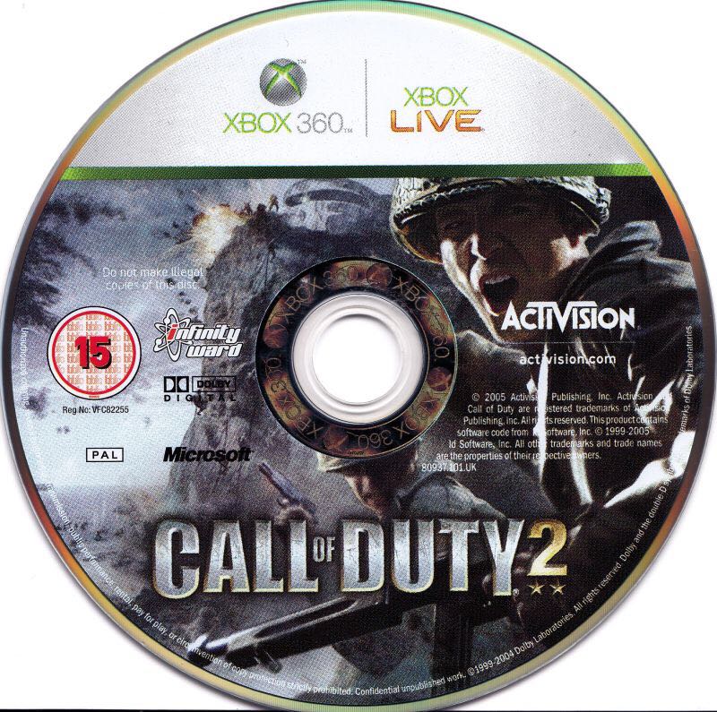 CALL OF DUTY 2 - Microsoft Xbox 360 (Activison - 1-4) video game collectible [Barcode 799007796244] - Main Image 3