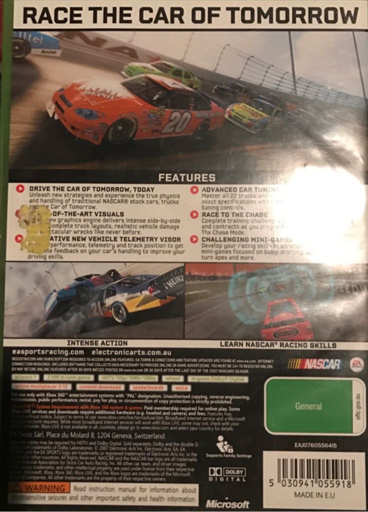 Nascar 08 - Microsoft Xbox 360 (Ea Sports) video game collectible [Barcode 5030941055918] - Main Image 2