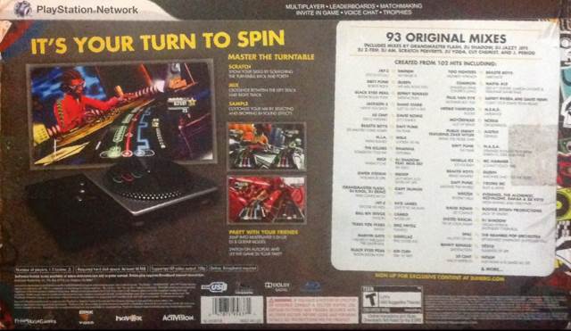 DJ Hero - Sony PlayStation 3 (PS3) (Activision - 1-2) video game collectible [Barcode 5030917073113] - Main Image 2