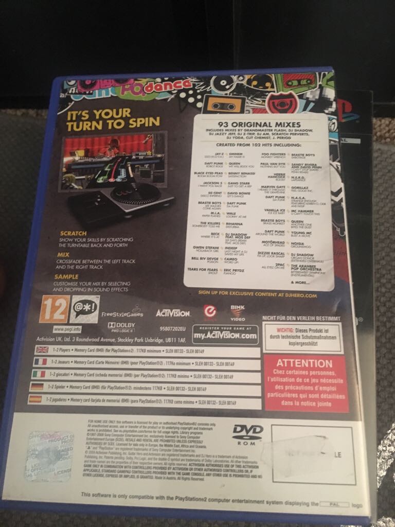 DJ Hero - Sony PlayStation 2 (PS2) video game collectible - Main Image 2