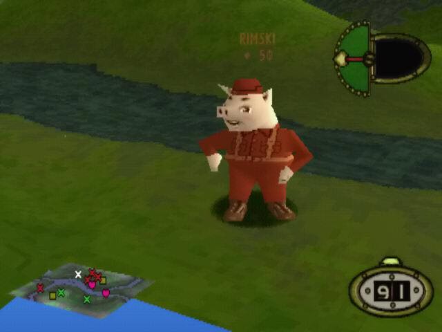 Hogs of War - Sony PlayStation (Infogrames - 4) video game collectible [Barcode 3546430018859] - Main Image 2