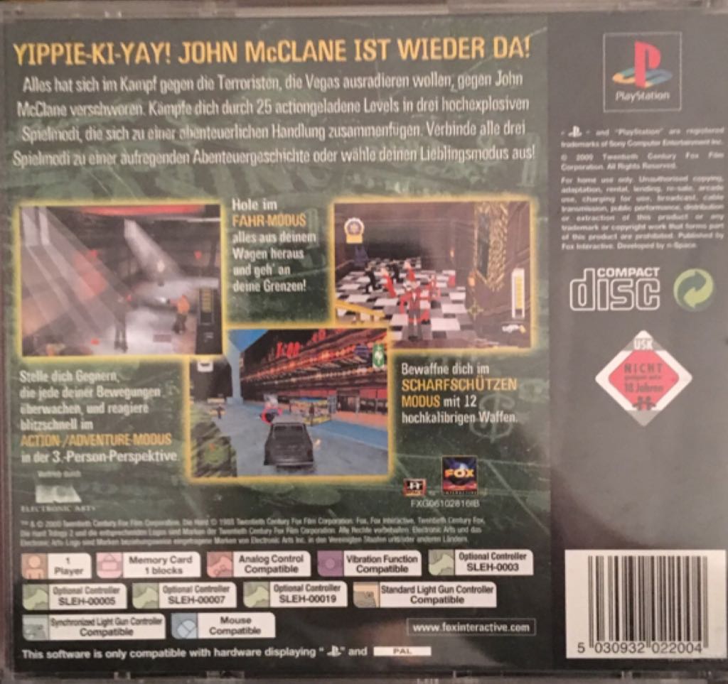 Die Hard Trilogy 2 - Sony PlayStation (Fox Entertainment - 1) video game collectible [Barcode 5030932022004] - Main Image 2