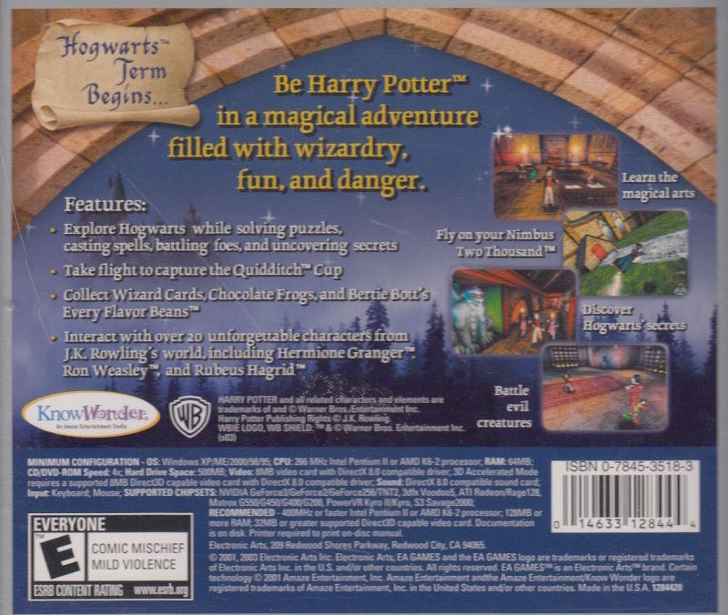Harry Potter And The Philosophers Stone - Sony PlayStation 2 (PS2) (EA Games - 1) video game collectible [Barcode 5030930034603] - Main Image 2