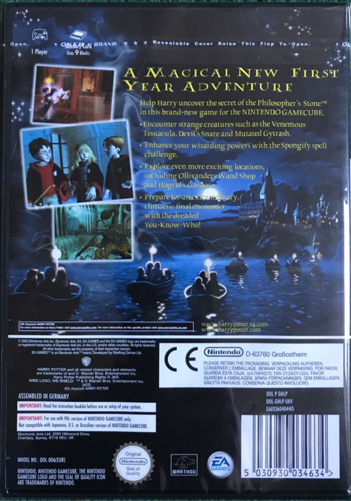 Harry Potter and the Philosopher’s Stone - Nintendo GameCube (EA Games - 1) video game collectible [Barcode 5030930034634] - Main Image 2