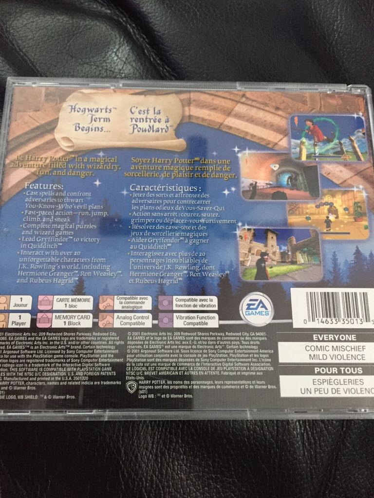 Harry Potter and the Philosophers Stone - Sony PlayStation video game collectible - Main Image 2