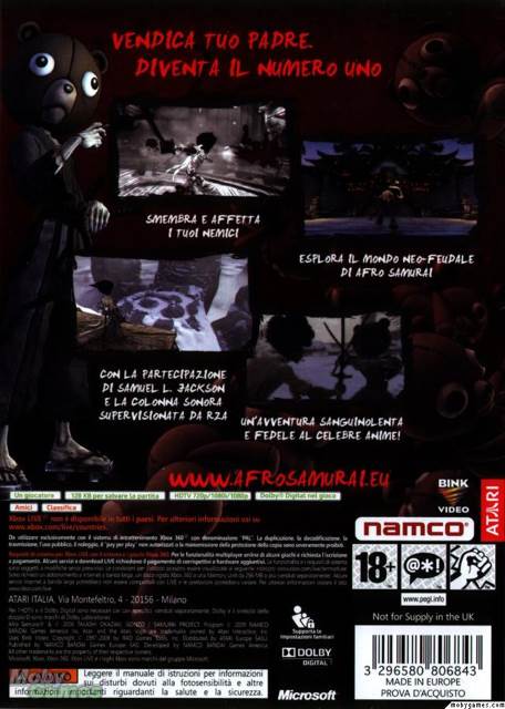 Afro Samurai - Microsoft Xbox 360 (Surge - 1) video game collectible [Barcode 3296580806805] - Main Image 2