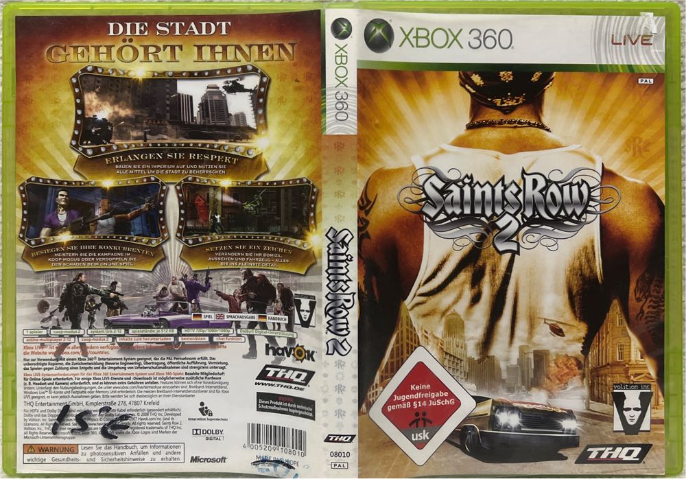 Saints Row 2 - Microsoft Xbox 360 (THQ - 1) video game collectible [Barcode 4005209108010] - Main Image 3