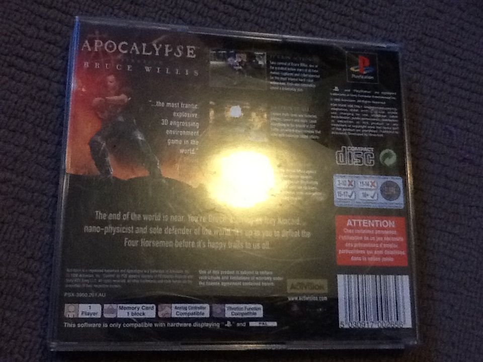 Apocalypse - Sony PlayStation video game collectible [Barcode 5030917002656] - Main Image 2