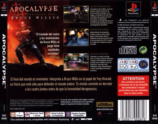 Apocalypse - Sony PlayStation (Activision) video game collectible [Barcode 5030917002823] - Main Image 2