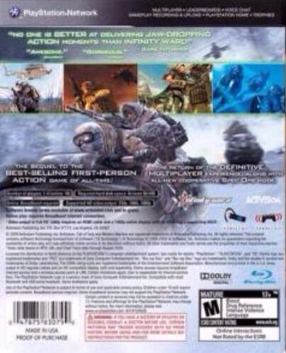 Call of Duty: Modern Warfare 2 - Sony PlayStation 3 (PS3) (infinity ward - 18) video game collectible - Main Image 2