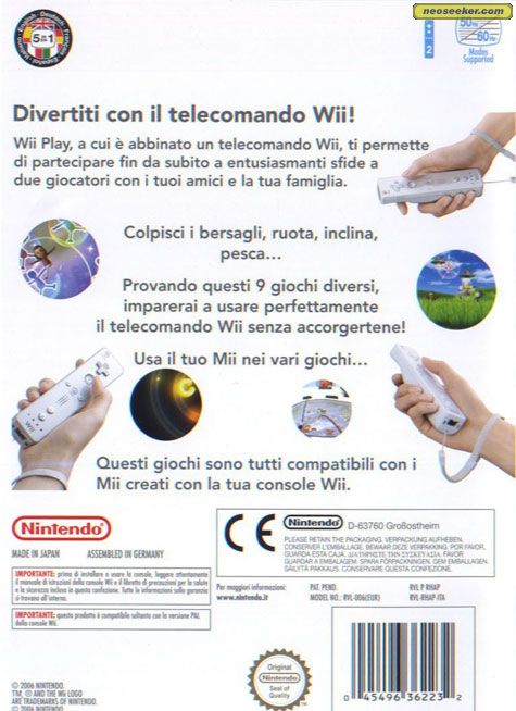 Wii Play - Nintendo Wii (Nintendo - 2) video game collectible [Barcode 045496362225] - Main Image 2