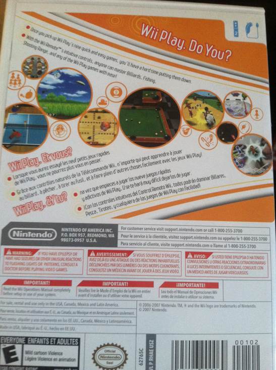 Wii Play - Nintendo Wii (Nintendo - 2 Players) video game collectible [Barcode 045496900069] - Main Image 2