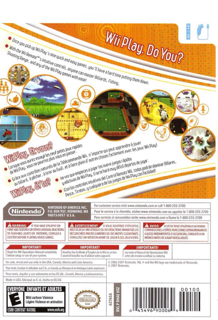 Wii Play - Nintendo Wii (Nintendo - 4) video game collectible - Main Image 2