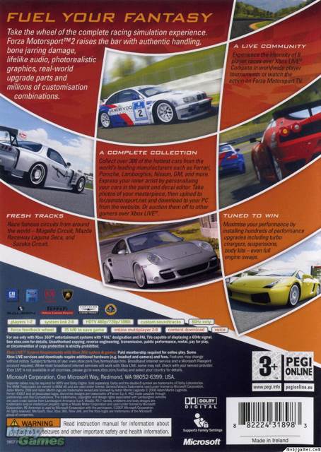Forza Motorsport 2 - Microsoft Xbox 360 (Microsoft Game Studios - 8) video game collectible [Barcode 882224318983] - Main Image 2