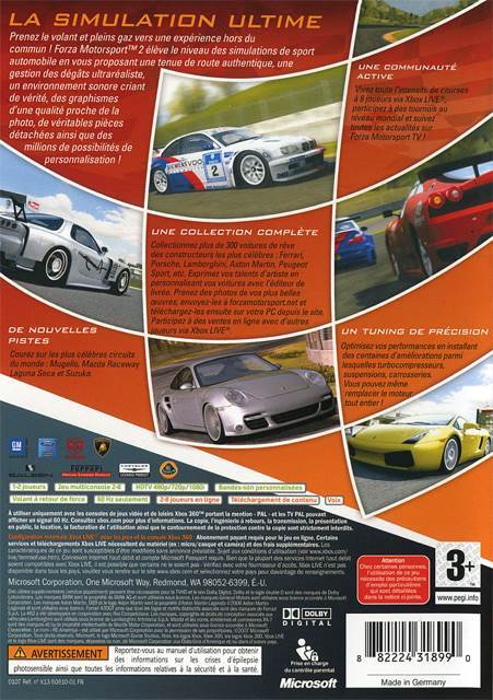 Forza Motorsport 2 - Microsoft Xbox 360 (Microsoft Game Studios - 1-2) video game collectible [Barcode 882224318990] - Main Image 2