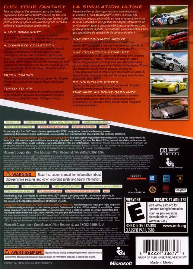 Forza Motorsport 2 - Microsoft Xbox 360 (2) video game collectible [Barcode 882444351593] - Main Image 2