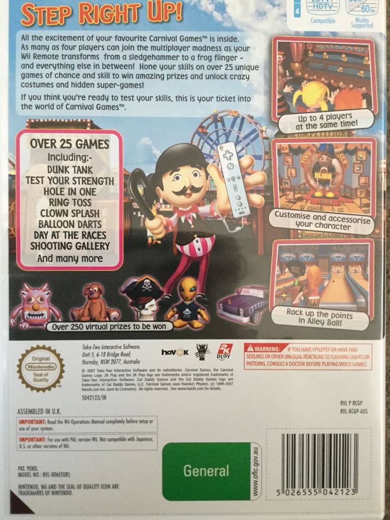 Carnival Games - Nintendo Wii (Nintendo - 4) video game collectible - Main Image 2
