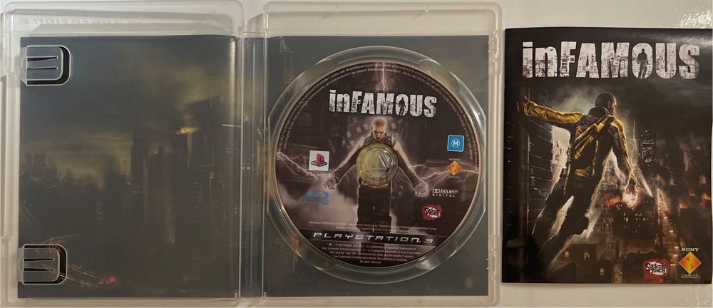Infamous - Sony PlayStation 3 (PS3) (Sony Computer Entertainment - 1) video game collectible [Barcode 711719148340] - Main Image 3