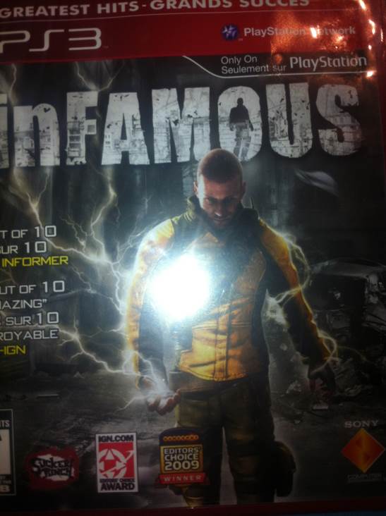 Infamous - Sony PlayStation 3 (PS3) video game collectible - Main Image 1