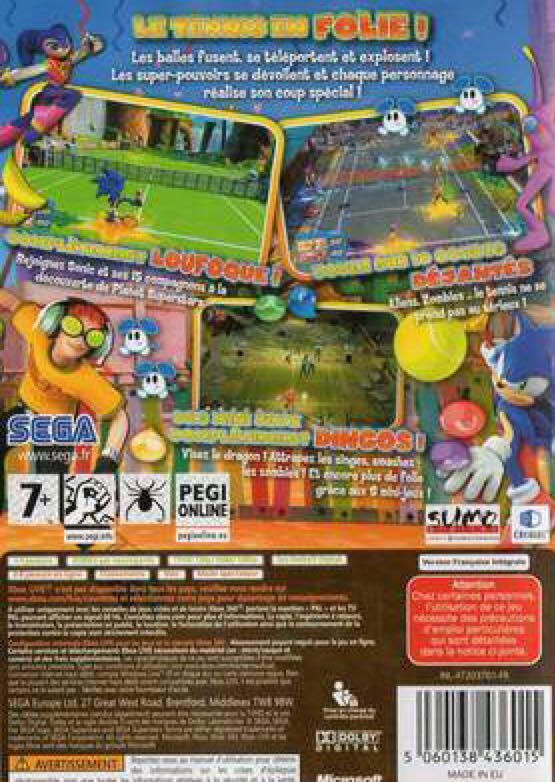 Sega Superstars Tennis - Microsoft Xbox 360 (Sega) video game collectible - Main Image 2