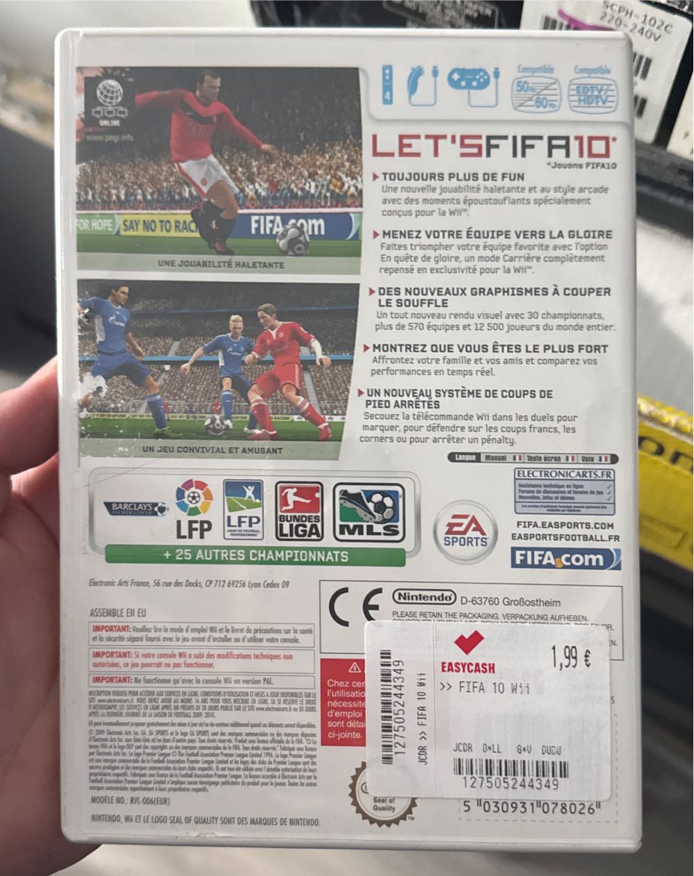 FIFA 10 - Nintendo Wii video game collectible [Barcode 5030931078026] - Main Image 2
