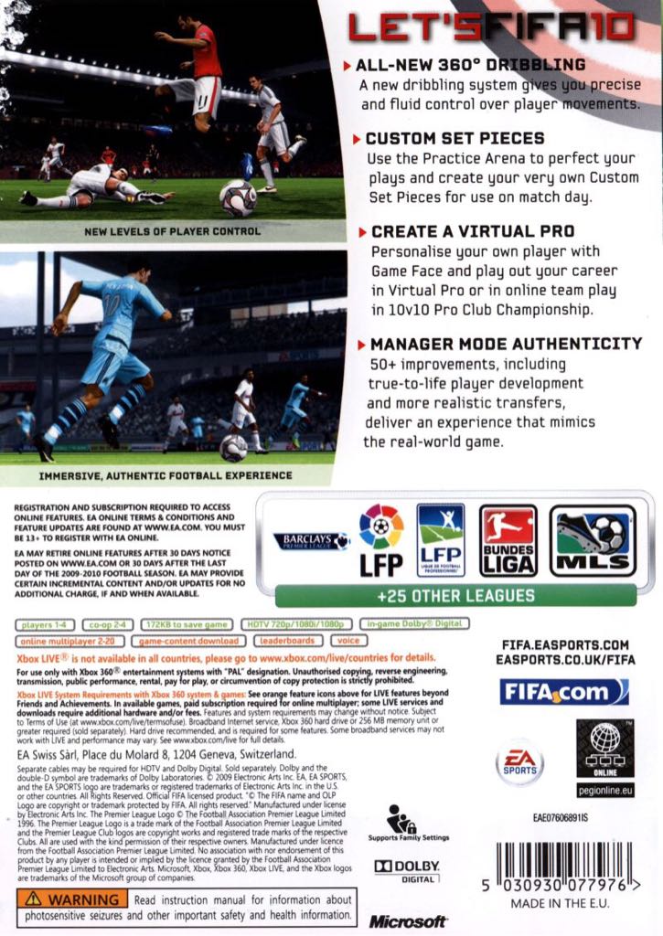 FIFA 10 - Sony PlayStation 3 (PS3) video game collectible [Barcode 5030936077987] - Main Image 2