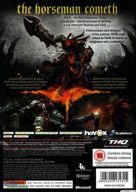 Darksiders - PC (THQ - 1) video game collectible [Barcode 075100001011] - Main Image 2