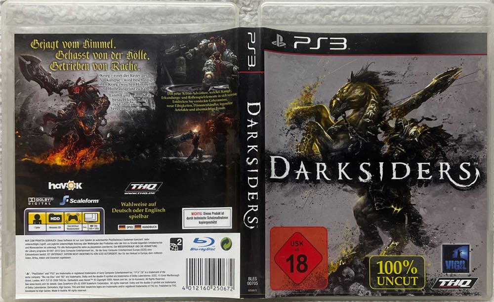 Darksiders - Sony PlayStation 3 (PS3) (THQ - 1) video game collectible [Barcode 4012160250672] - Main Image 3