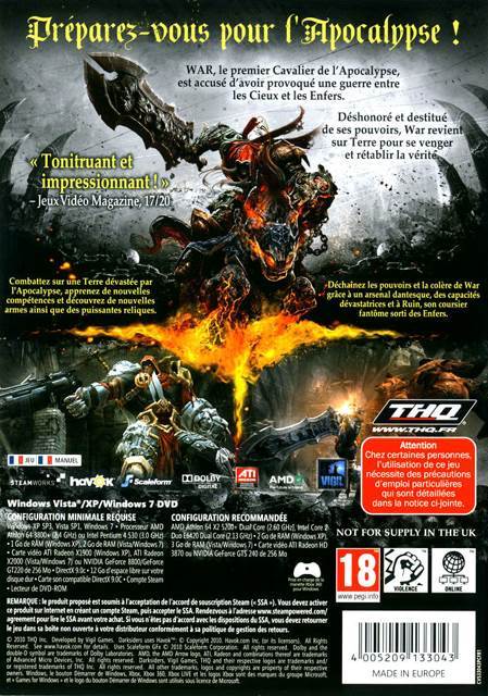 Darksiders - PC (THQ - 1) video game collectible [Barcode 752919494738] - Main Image 2