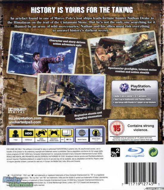 Uncharted 2: Among Thieves - Sony PlayStation 3 (PS3) (Sony - 1) video game collectible [Barcode 711719128151] - Main Image 2