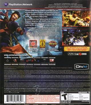 Uncharted 2: Among Thieves - Sony PlayStation 3 (PS3) (Sony Computer Entertainment Europe - 1-2) video game collectible [Barcode 711719812326] - Main Image 2